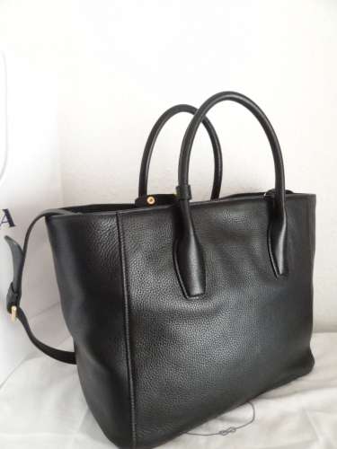 NEW-AUTHENTIC-LUXURY-PRADA-BAG-SHOPPER-HANDBAG-BN2694-BLACK/LARGE Best Deal in New York.